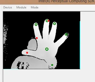 Intel Perceptual Computing SDK experimentation