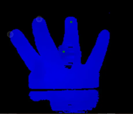 Calibration interface showing coordinate mapping