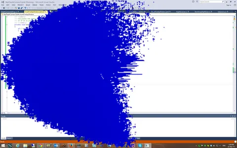Depth visualization display in action