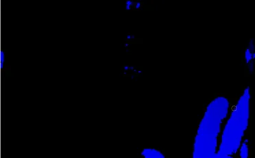 Color gradient visualization from purple to blue