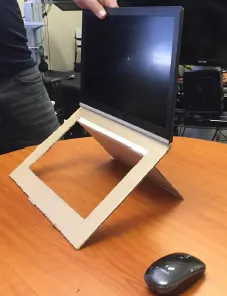 Portable Elevatable Display Stand Mockup