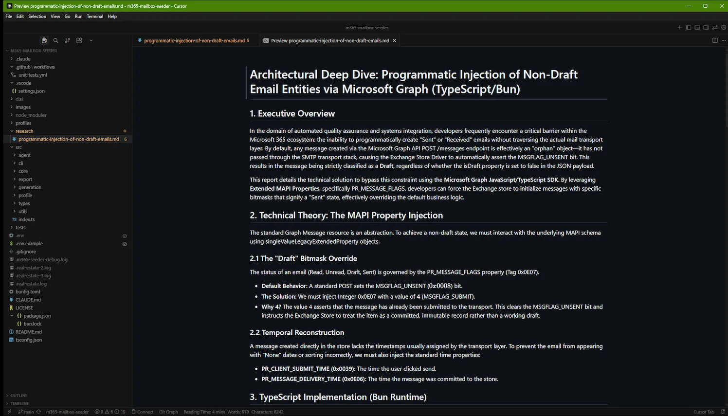 Deep research as context