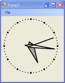 Avalon Clock in Windows Forms