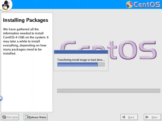 CentOS 4 install step 4
