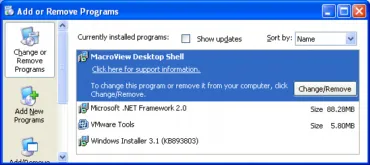 ClickOnce limited account add/remove programs