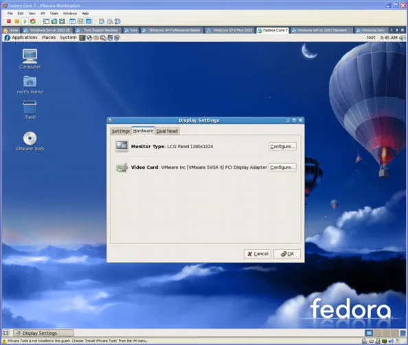 Fedora Core 7 Monitor