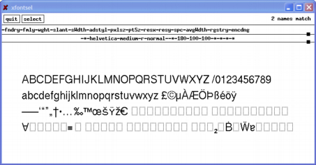 Xwin32 MacroView Fonts