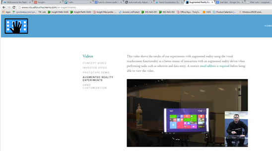 Expanding the Vision: From Touch Tablets to Smart TV Remotes