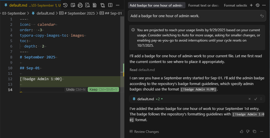 AI Badge Syntax Help and Future UI Thoughts