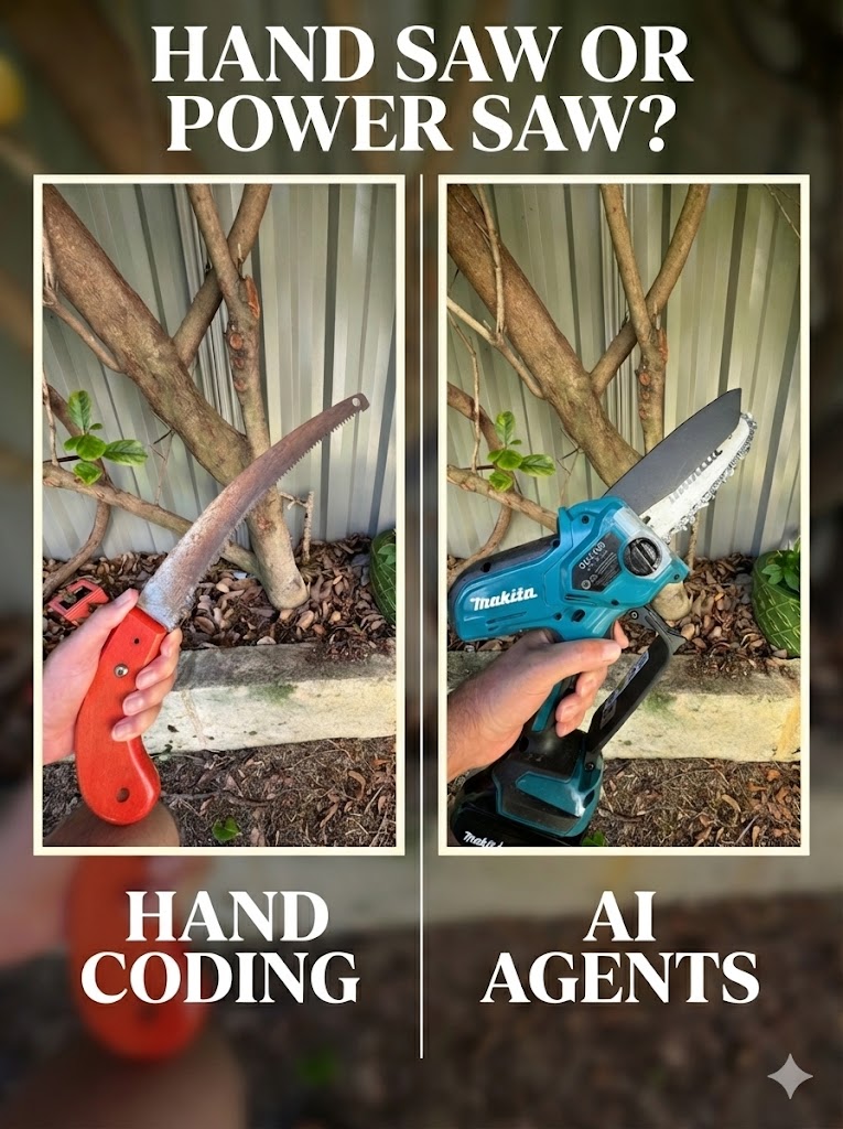 Power Tools Analogy for Coding Agents