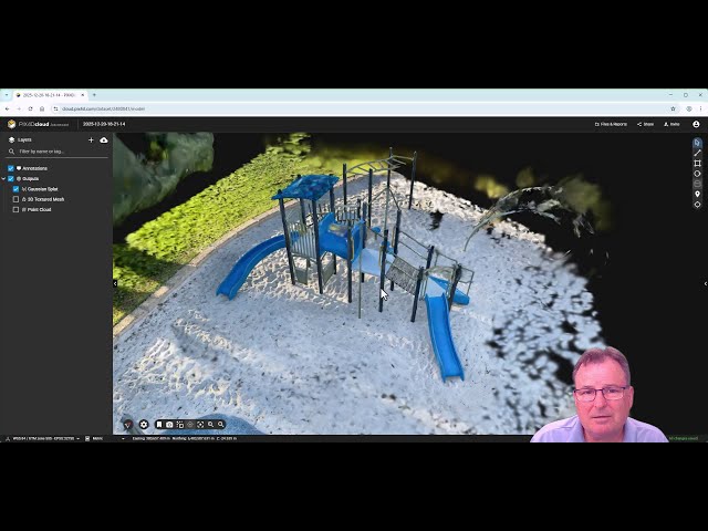 Gaussian Splats vs Photogrammetry Meshes vs Point Cloud for a Playground