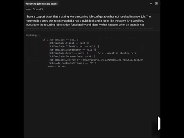 Support Query on Source Code